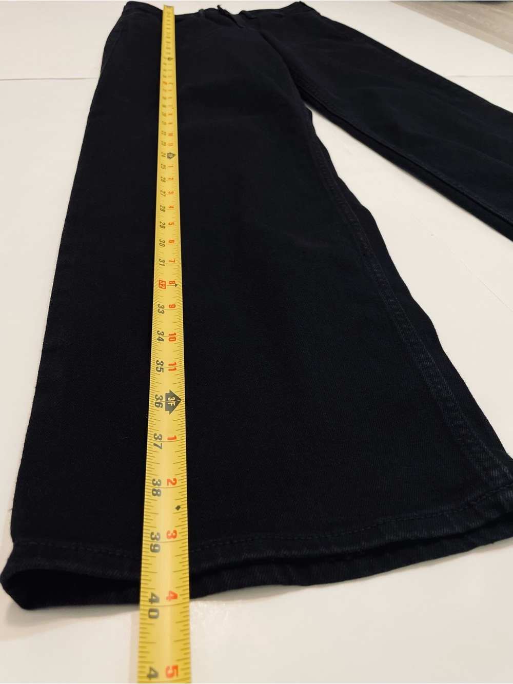 Old Navy Women's WOW Wide Leg Black High Rise Denim Jeans Size 4 - Picture 3 of 10